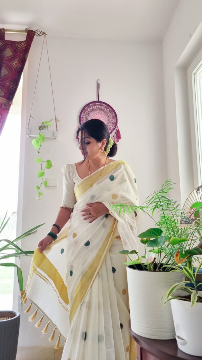 Meera Polka-dot SAREE - Image 7