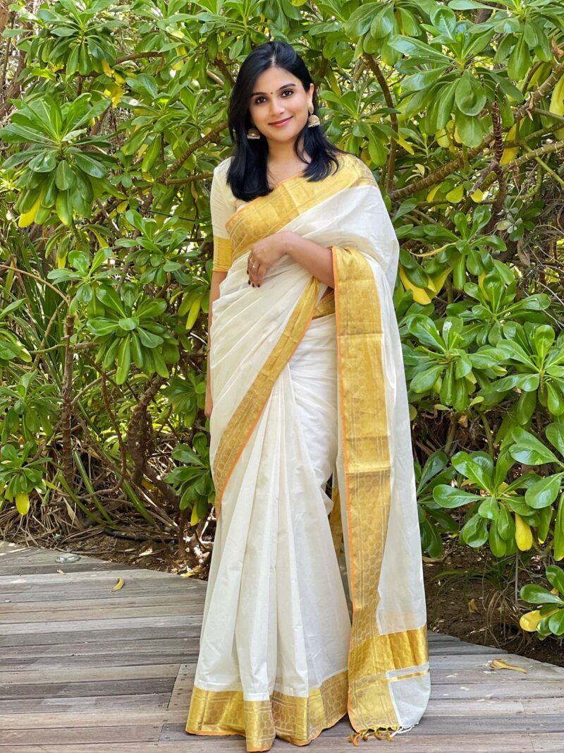 Balarampura weaved pure handloom cotton Saree - Image 9