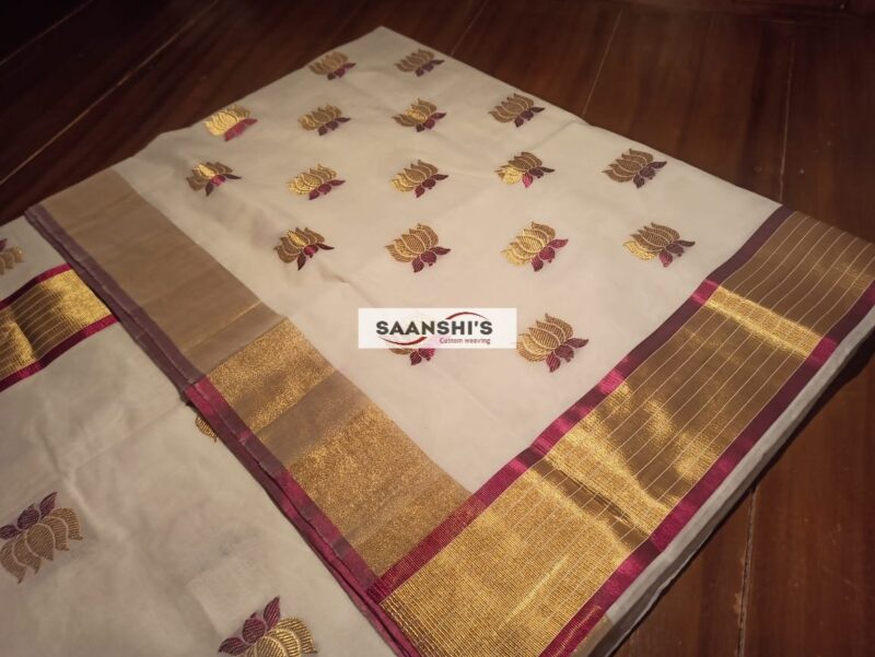 TARINI- LOTUS COTTON SAREE 4408 - Image 2