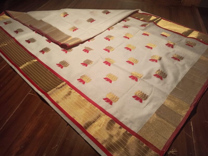 TARINI- LOTUS COTTON SAREE 5050 - Image 9