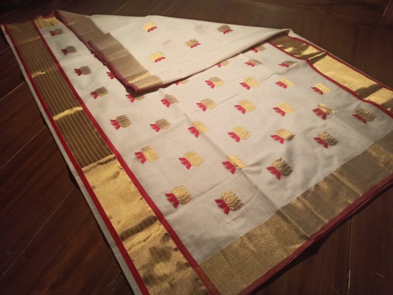 TARINI- LOTUS COTTON SAREE 5050 - Image 3