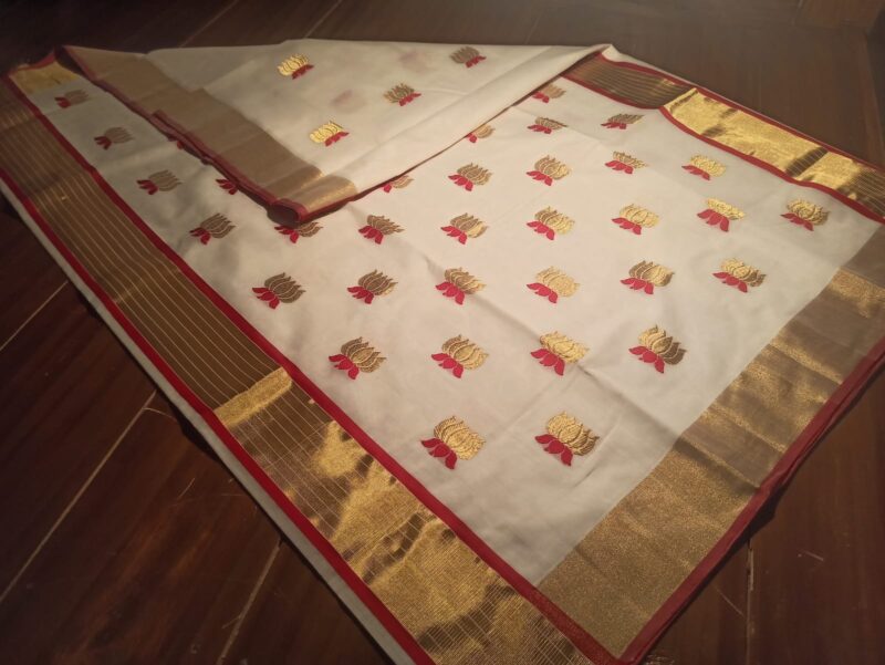 TARINI- LOTUS COTTON SAREE 5050 - Image 2