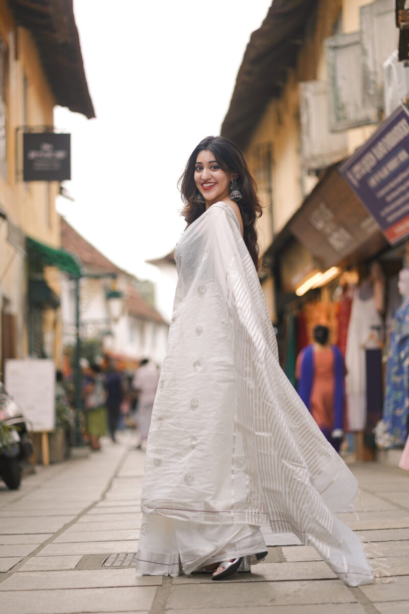 LIZ SILVER SAREE - Image 4