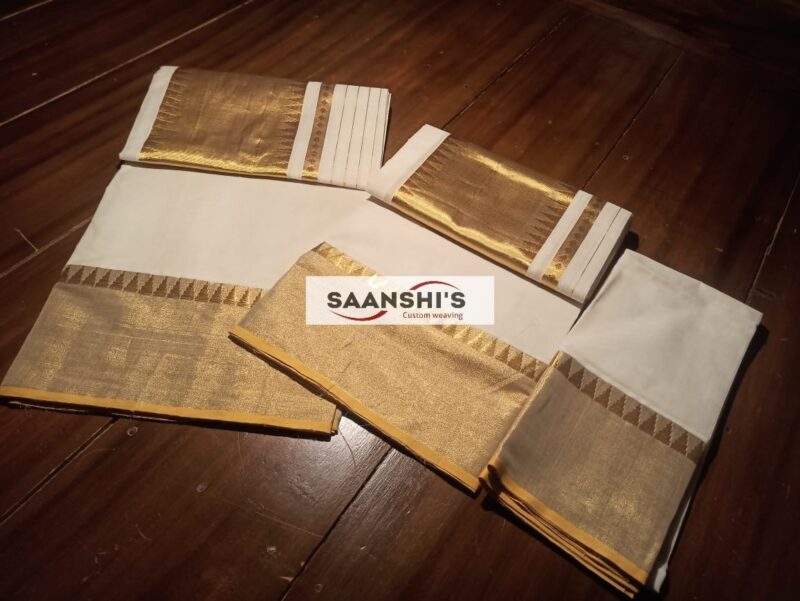 BALARAMAPURA WEAVE SET MUND WITH BLOUSE - 4486 - Image 2