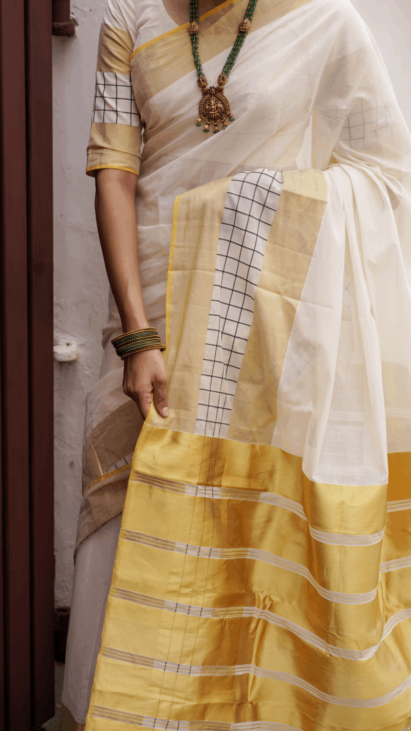 PASHA - SPECIAL BORDER SAREE 4483 - Image 4