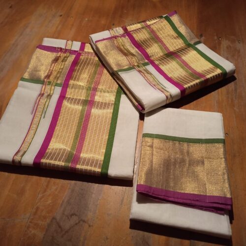 20521 BHADRA FANCY KARA PLAIN SET MUND-  READY TO SHIP-30246