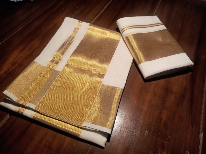 4 inch pure handloom cotton set mund 4497 - Image 3