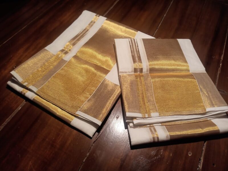 4 inch pure handloom cotton set mund 4497 - Image 2