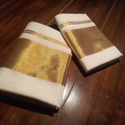 4 inch pure handloom cotton set mund 4497