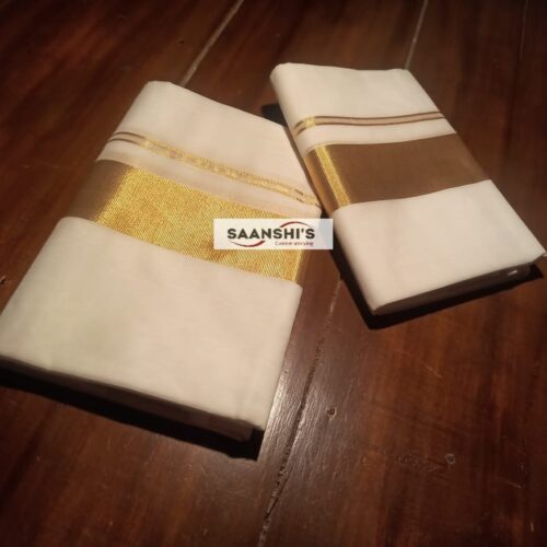 2 inch pure handloom cotton set mund 4495