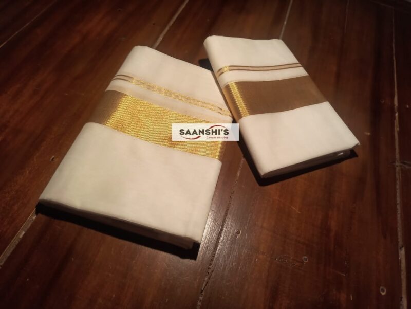 2 inch pure handloom cotton set mund 4495