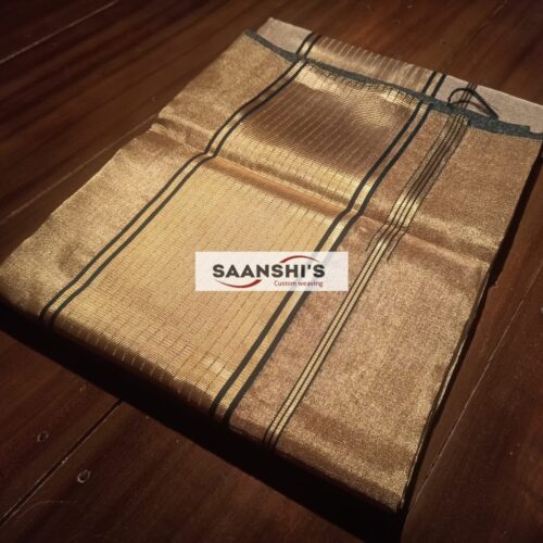 Vedant - Half and Half Green kara Saree 4501