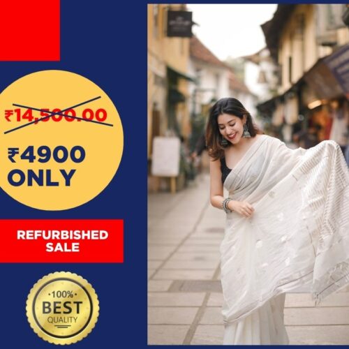 LIZ SILVER SAREE - 0096 - REFURBISHED