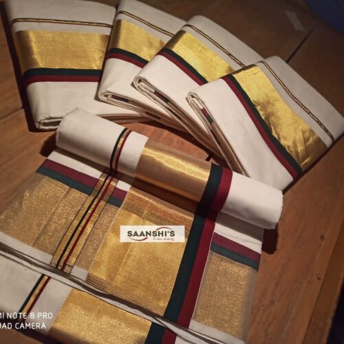 Maroon and green budget handloom cotton saree 4490