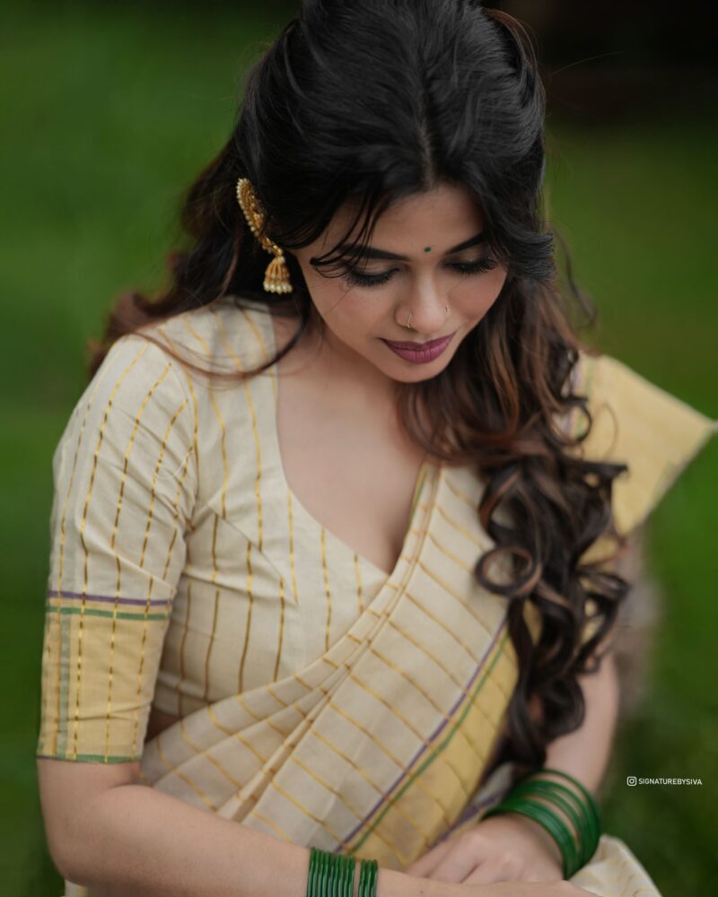 TYACHI - handloom tissue saree with ganga jamuna border 5011 - Image 2