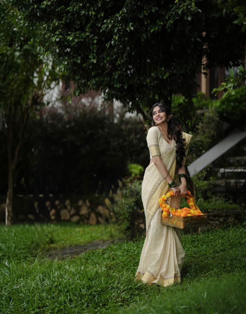 TYACHI - handloom tissue saree with ganga jamuna border 5011 - Image 17