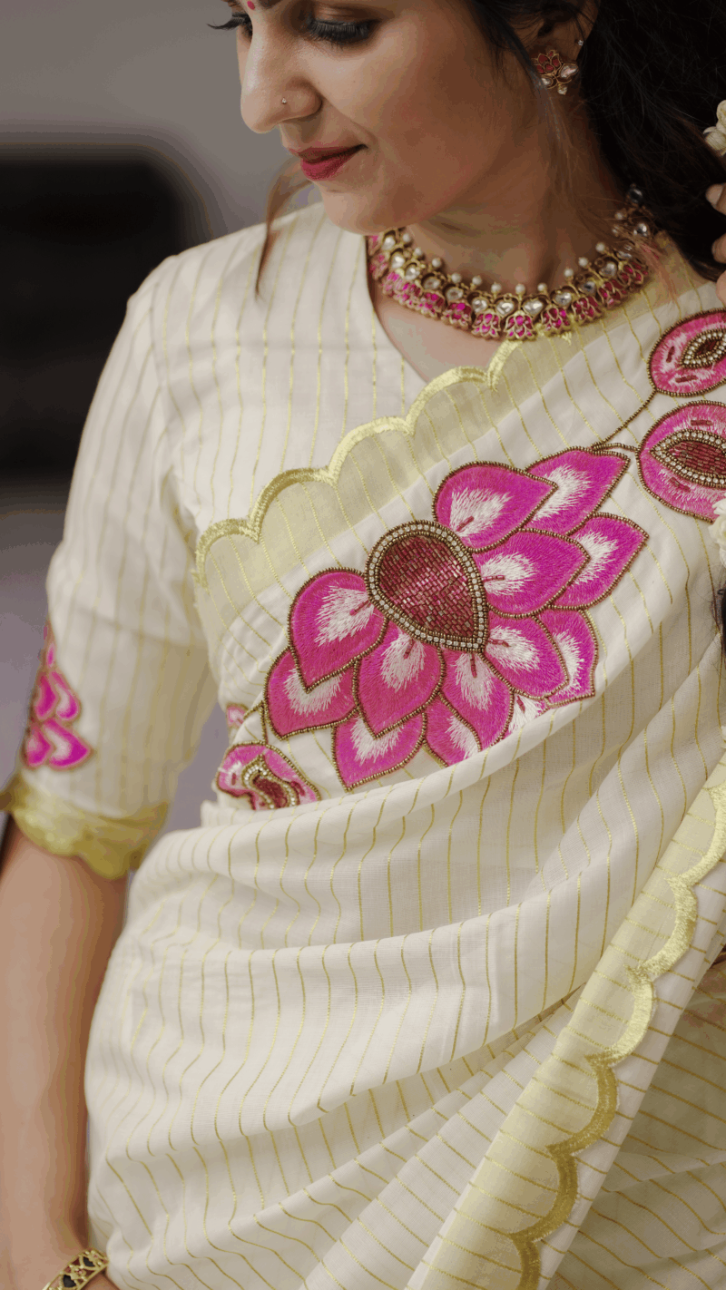 IRINE - LOTUS SAREE - 20403 - Image 9