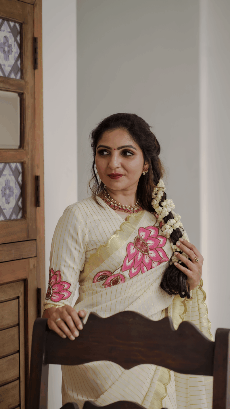 IRINE - LOTUS SAREE - 20403 - Image 5