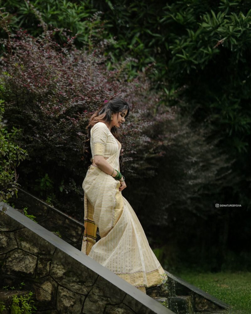 TYACHI - handloom tissue saree with ganga jamuna border 5011 - Image 3