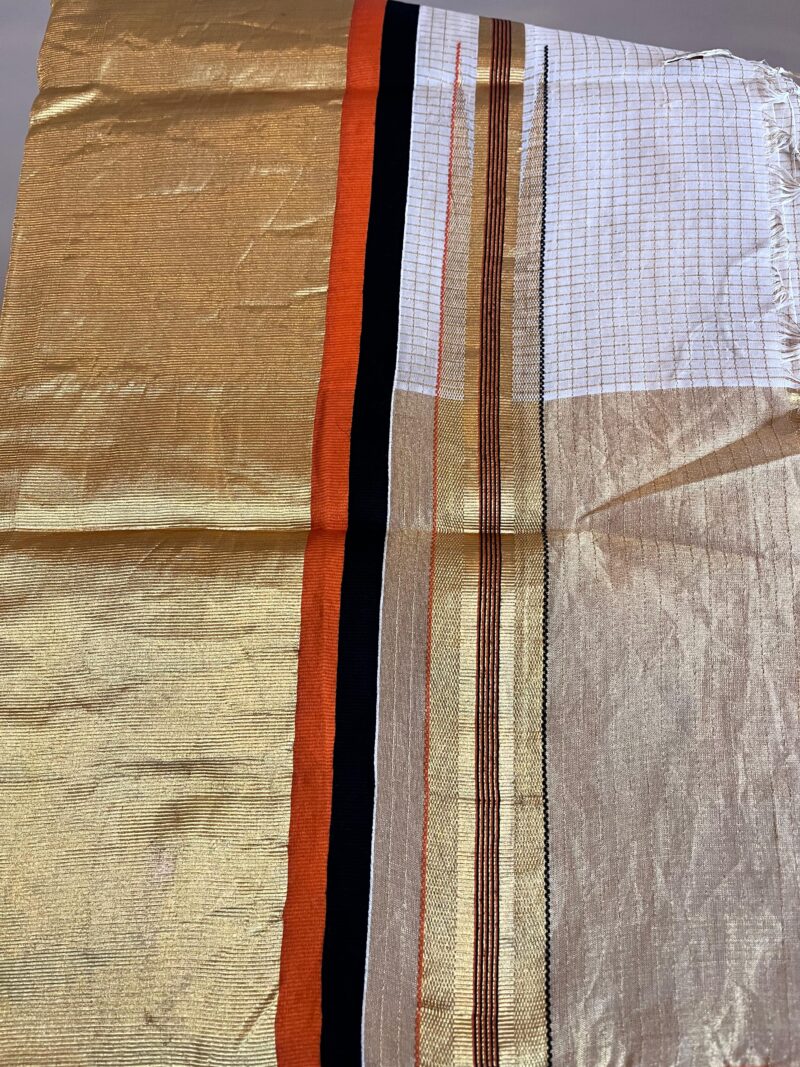 ISABELLA MICRO CHECK SAREE- HCS-2226 (REFURBISHED) - Image 19