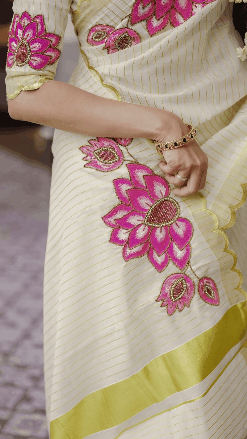 IRINE - LOTUS SAREE - 20403 - Image 3