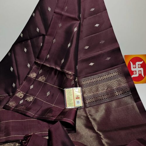 Pure soft silk saree with silk mark - 20425
