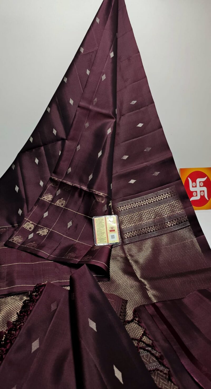 Pure soft silk saree with silk mark - 20425