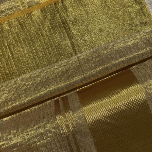 FULL JARI WEAVED - TISSUE MICROCHECK SAREE 4 inch 6366