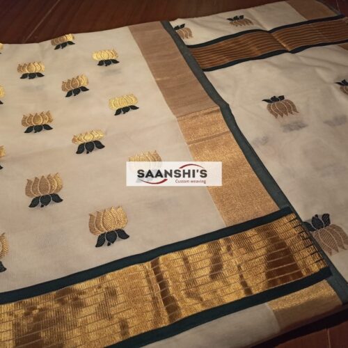 TARINI- LOTUS COTTON SAREE  6370