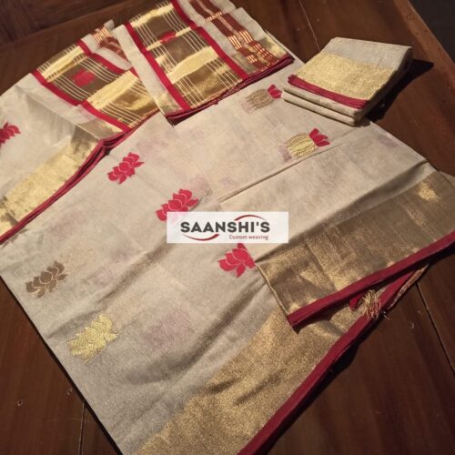 MEENAKARI

PURE HANDLOOM TISSUE LOTUS SETUND