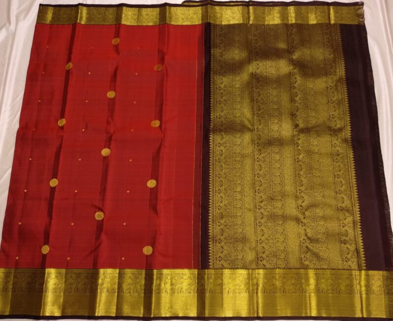 Kanchipuram Silk Saree- 20428 - Image 3