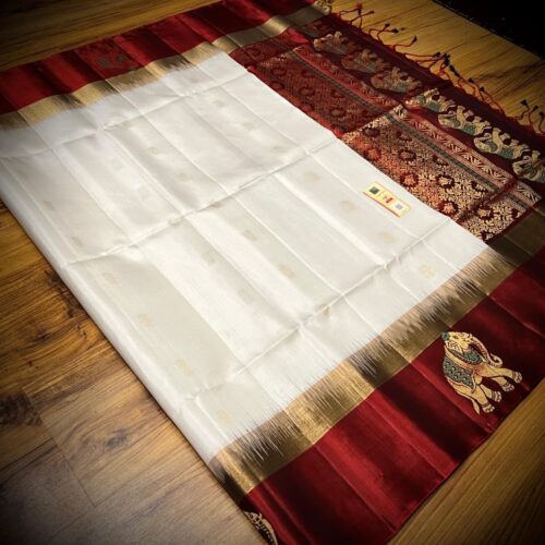 Pure soft silk saree with silk mark - Gaja