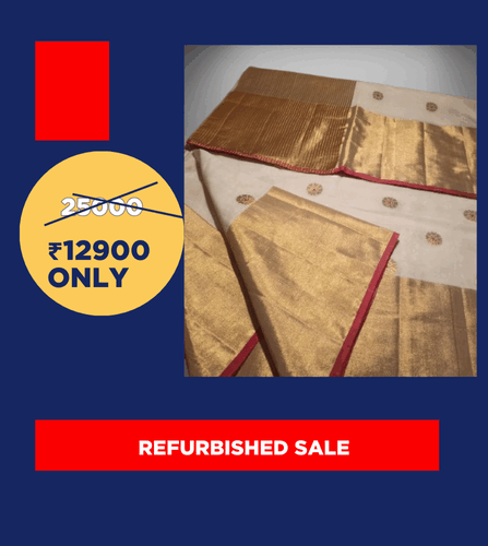 Nita -Red kara meena saree 2209 | Refurbished Sale