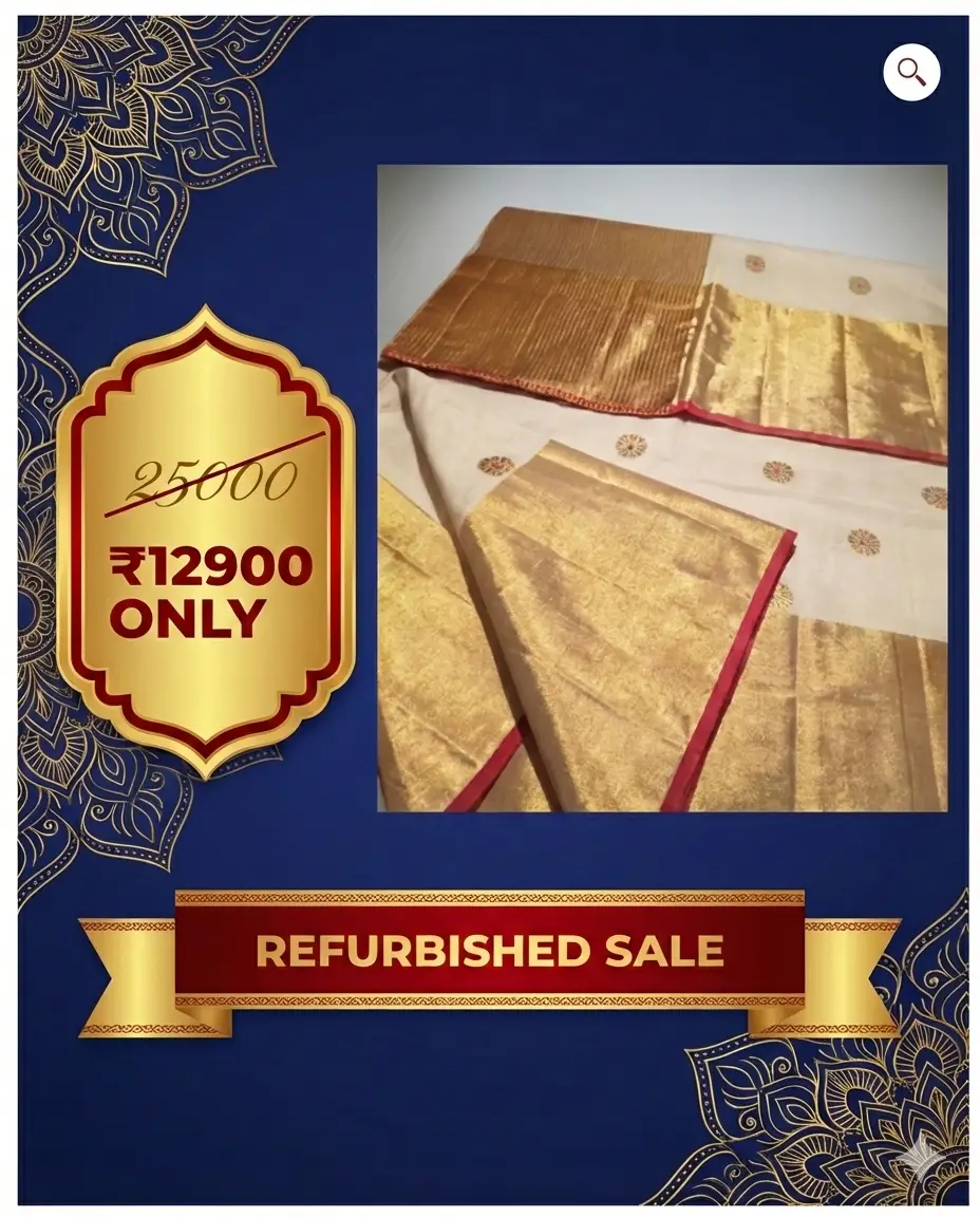 Nita -Red kara meena saree 2209 | Refurbished Sale