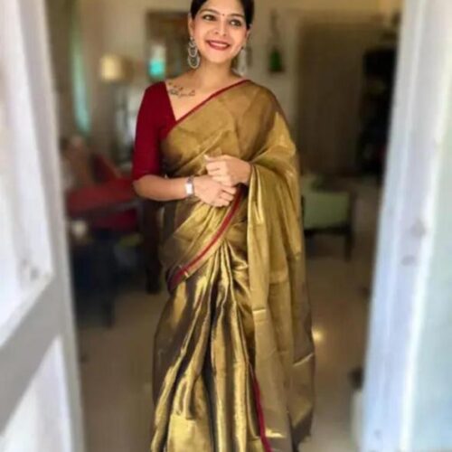 Tissue silk saree -20439