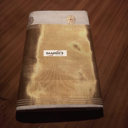 NITA - Neutral Kara Tissue Saree- 10 inch