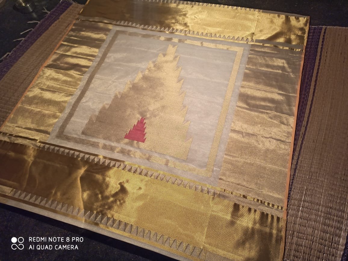 SAMYUKTH TEMPLE SAREE- 1050 - Image 6