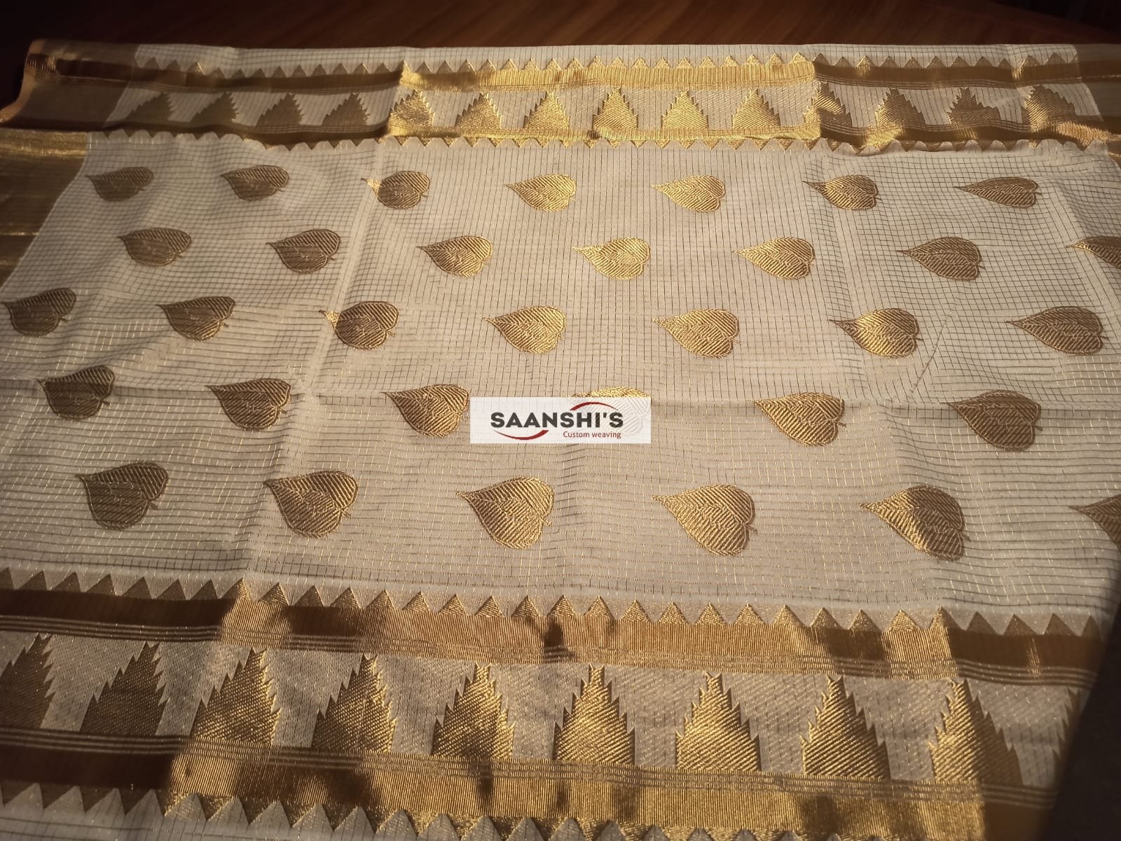 PREM - MICRO CHECK SAREE - Image 2