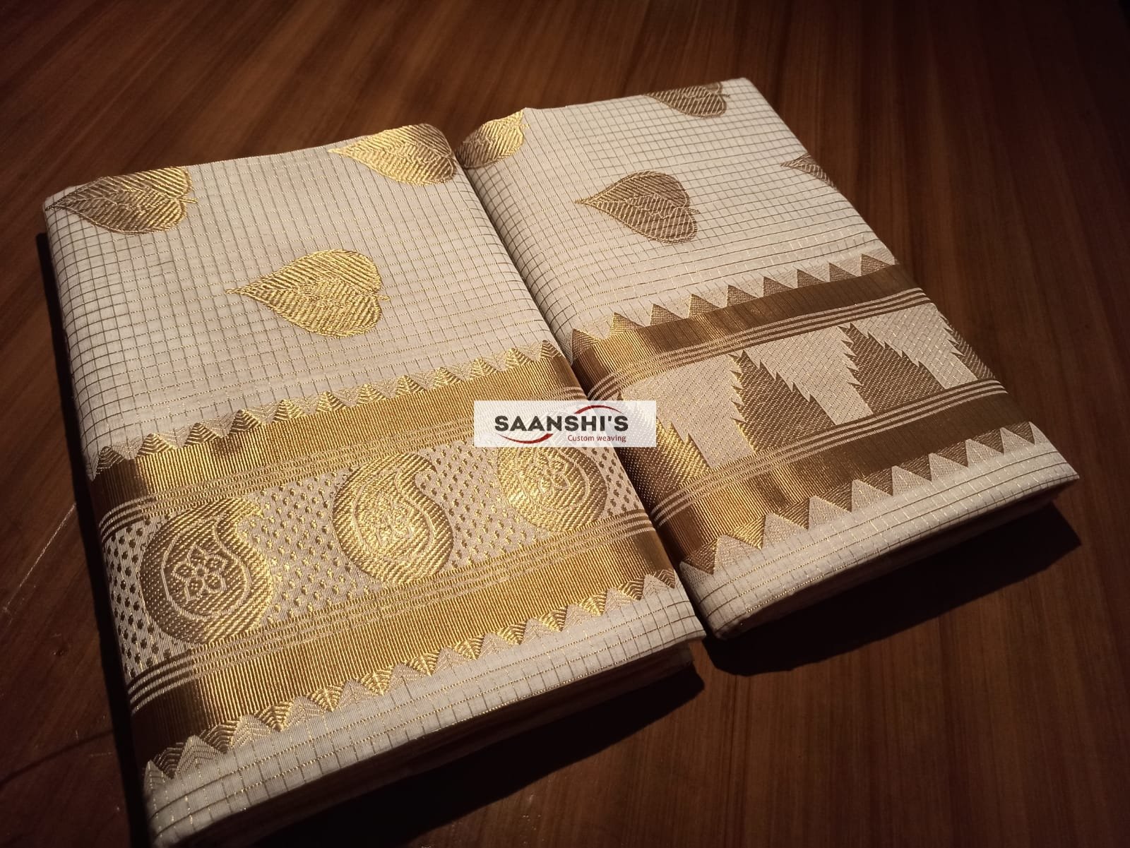 PREM - MICRO CHECK SAREE - Image 11