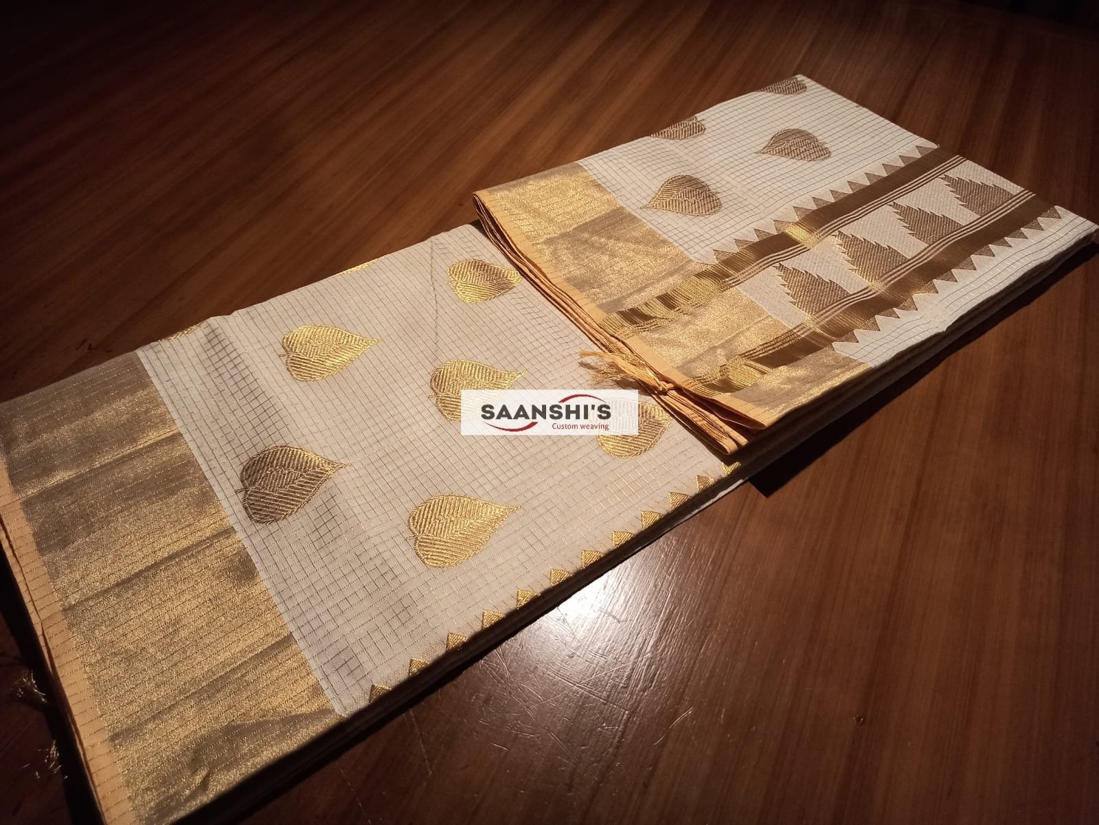 PREM - MICRO CHECK SAREE - Image 7