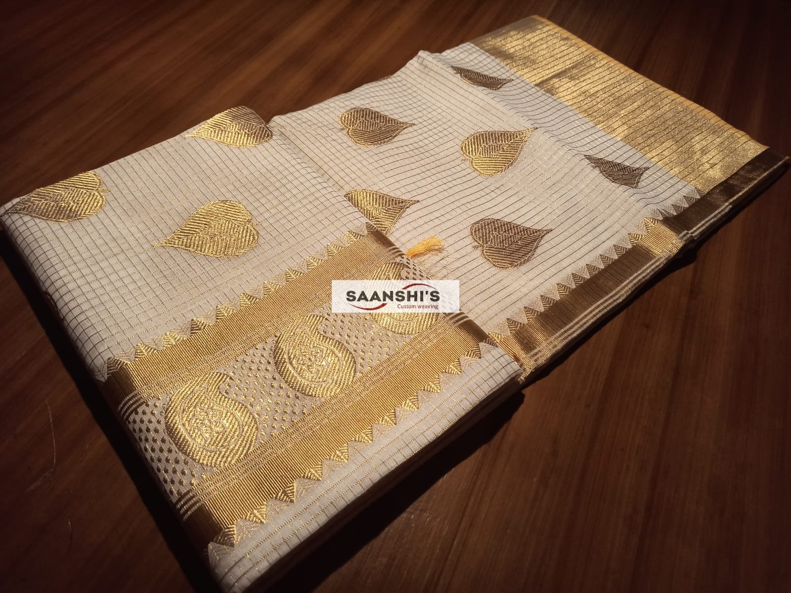 PREM - MICRO CHECK SAREE - Image 12