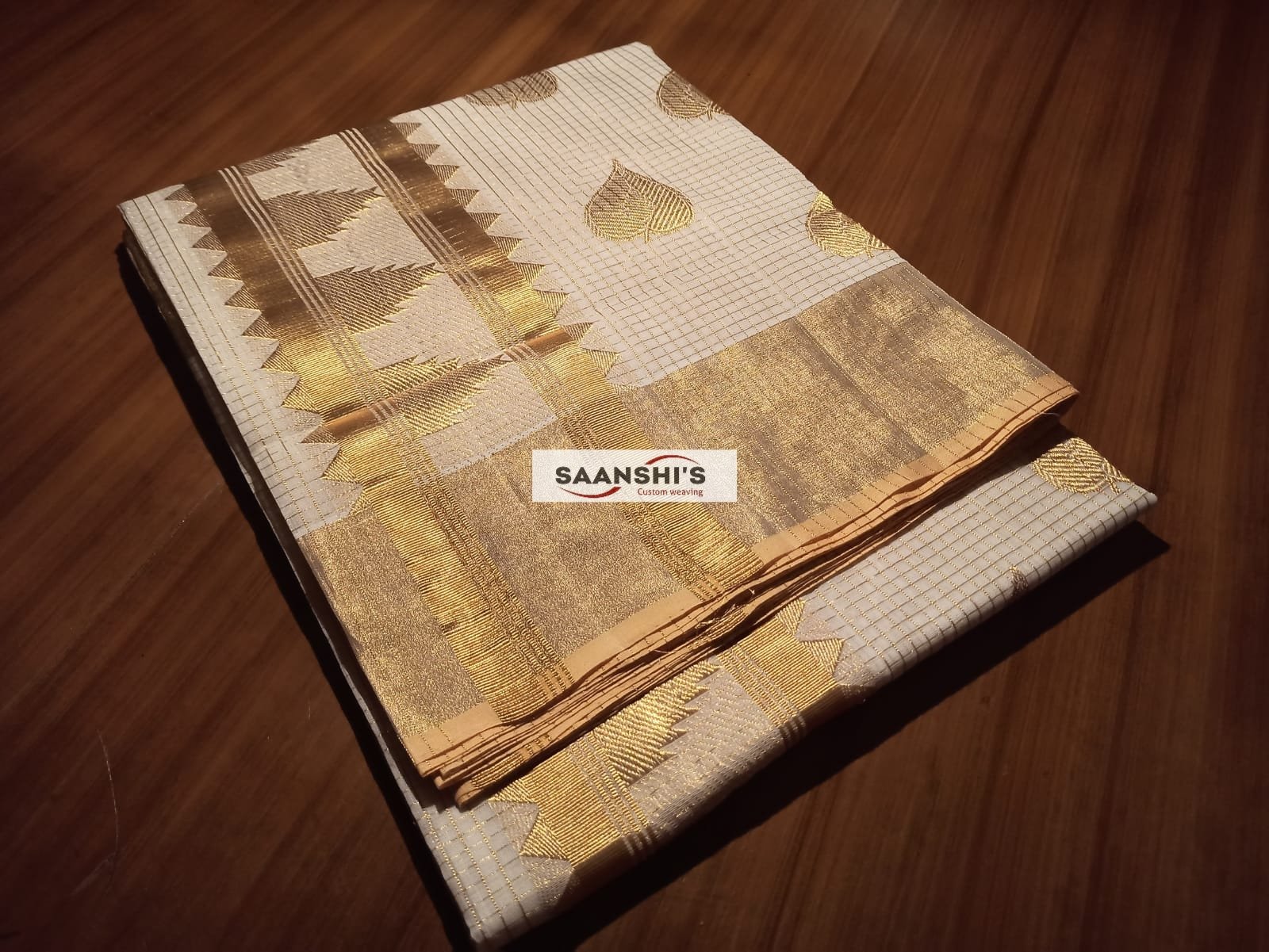 PREM - MICRO CHECK SAREE - Image 3