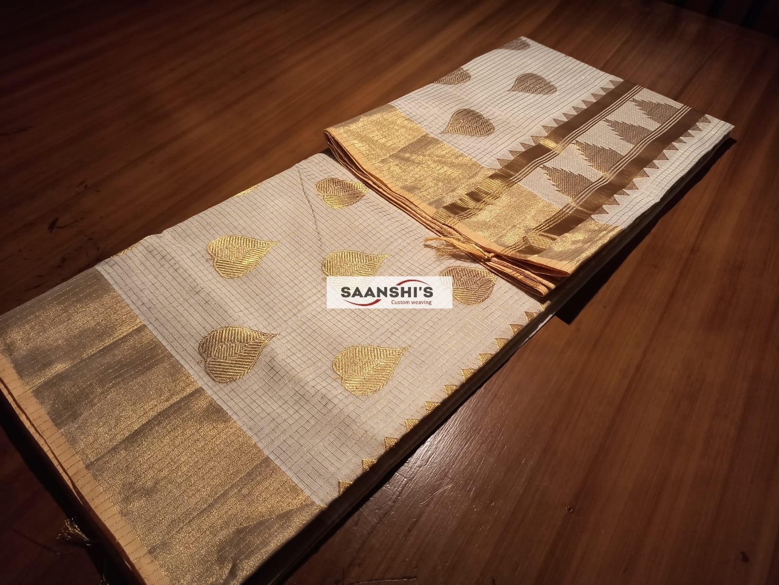 PREM - MICRO CHECK SAREE - Image 4