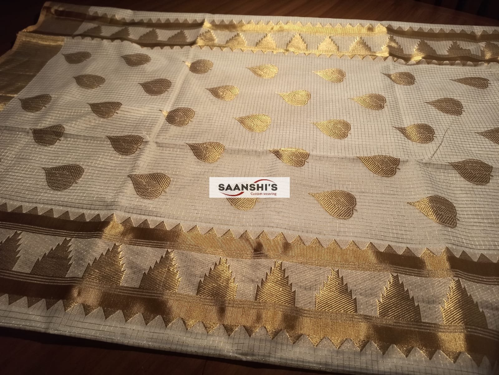 PREM - MICRO CHECK SAREE - Image 8