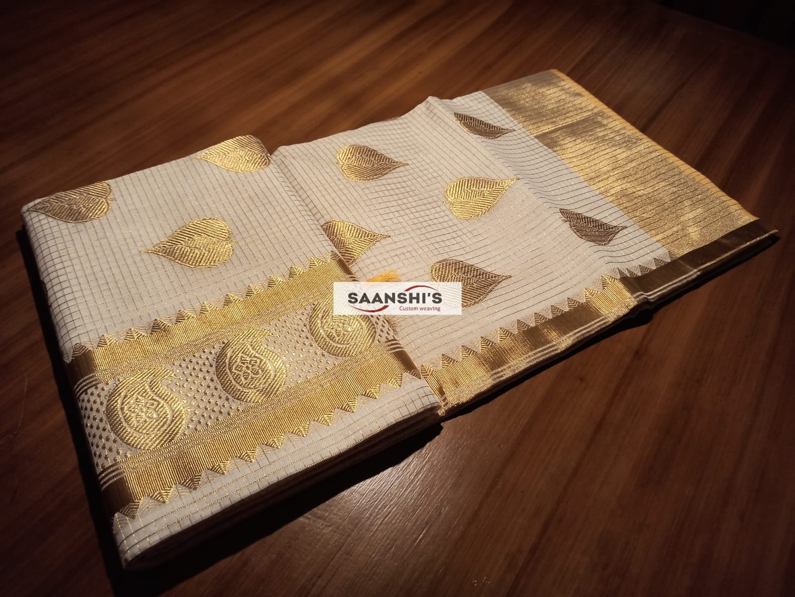 PREM - MICRO CHECK SAREE - Image 15