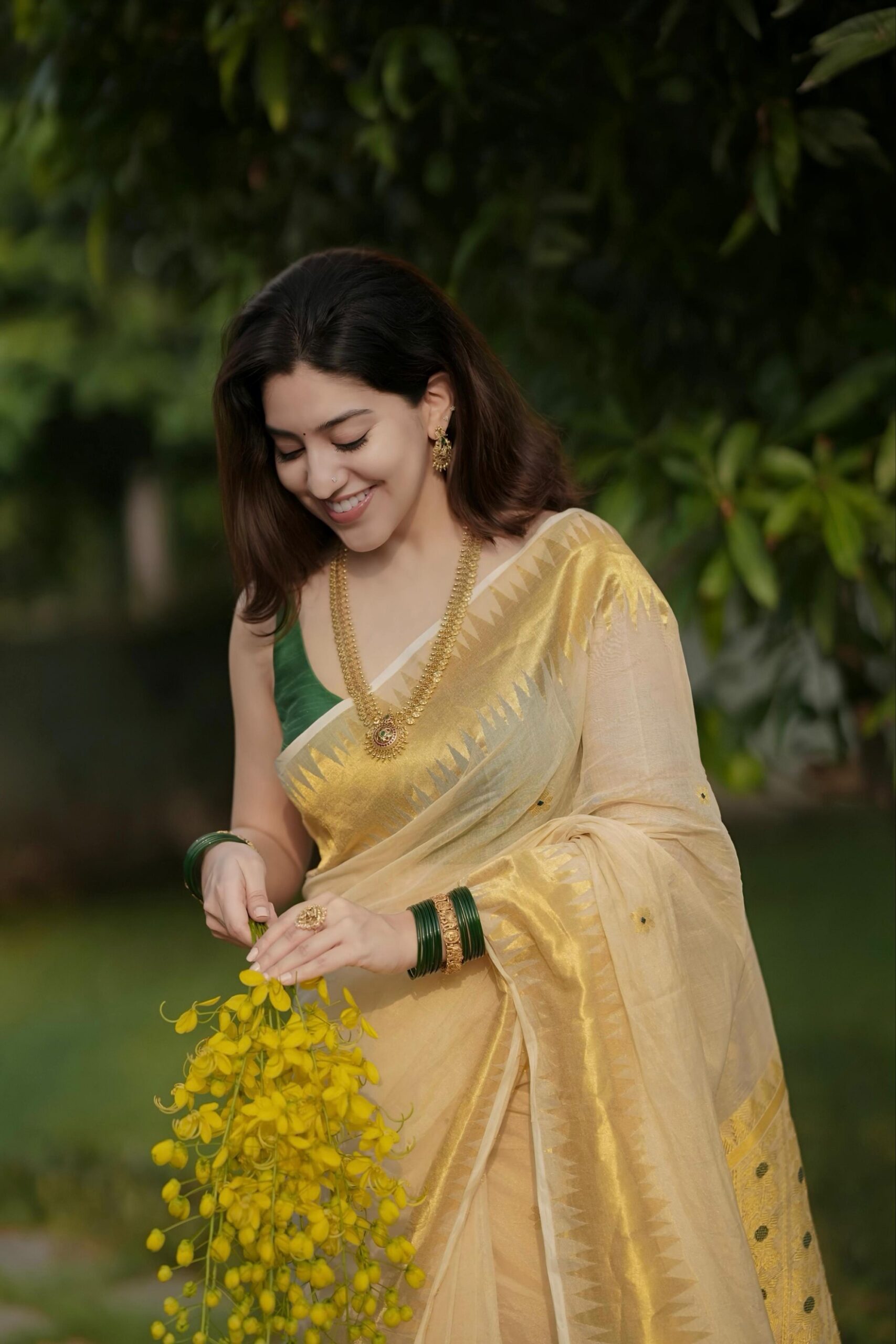 1016 LIz ZIG ZAG MEENA SAREE 2015 - Image 7