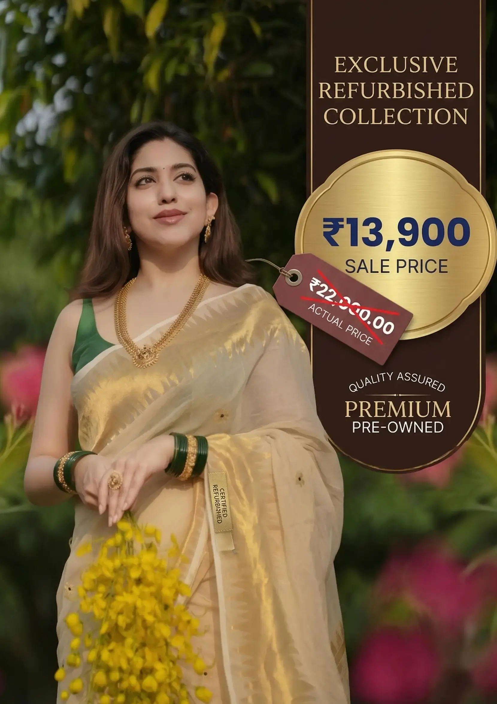 REFURBISHED | 1016 LIz ZIG ZAG MEENA SAREE 2015