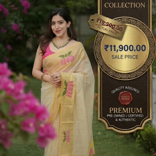 REFURBISHED | 1018 Ambujam - LOTUS TISSUE SAREE