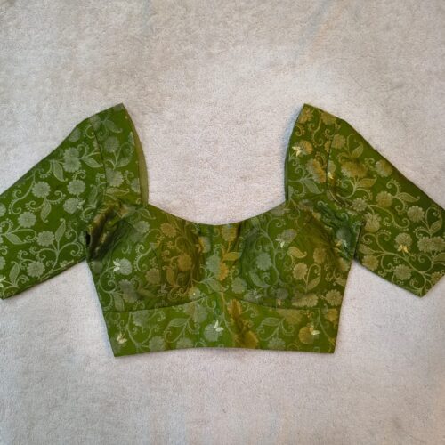 Banarasi  Blouse-60029-Leaf Green