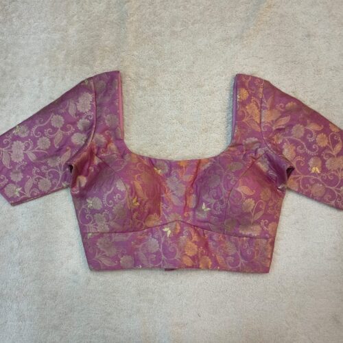 Banarasi  Blouse-60030-Dusty Rose
